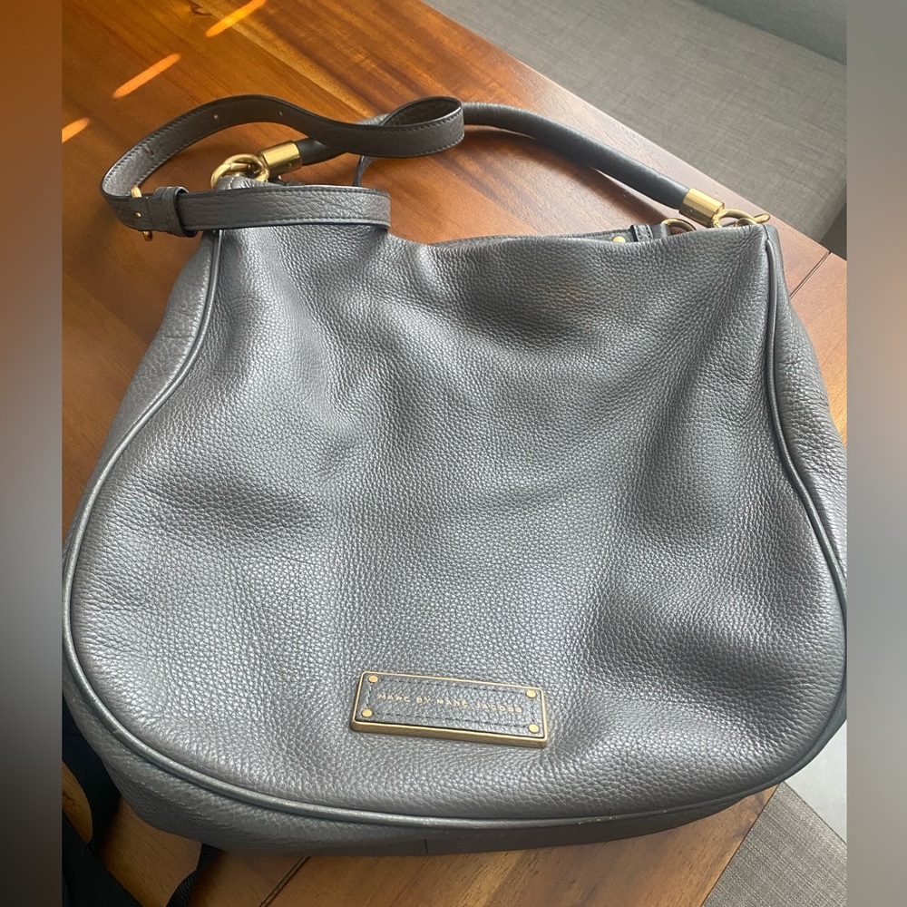Marc by Marc Jacobs Gary Pebbled Leather Hobo with Gold Hardware - Picture 7 of 13